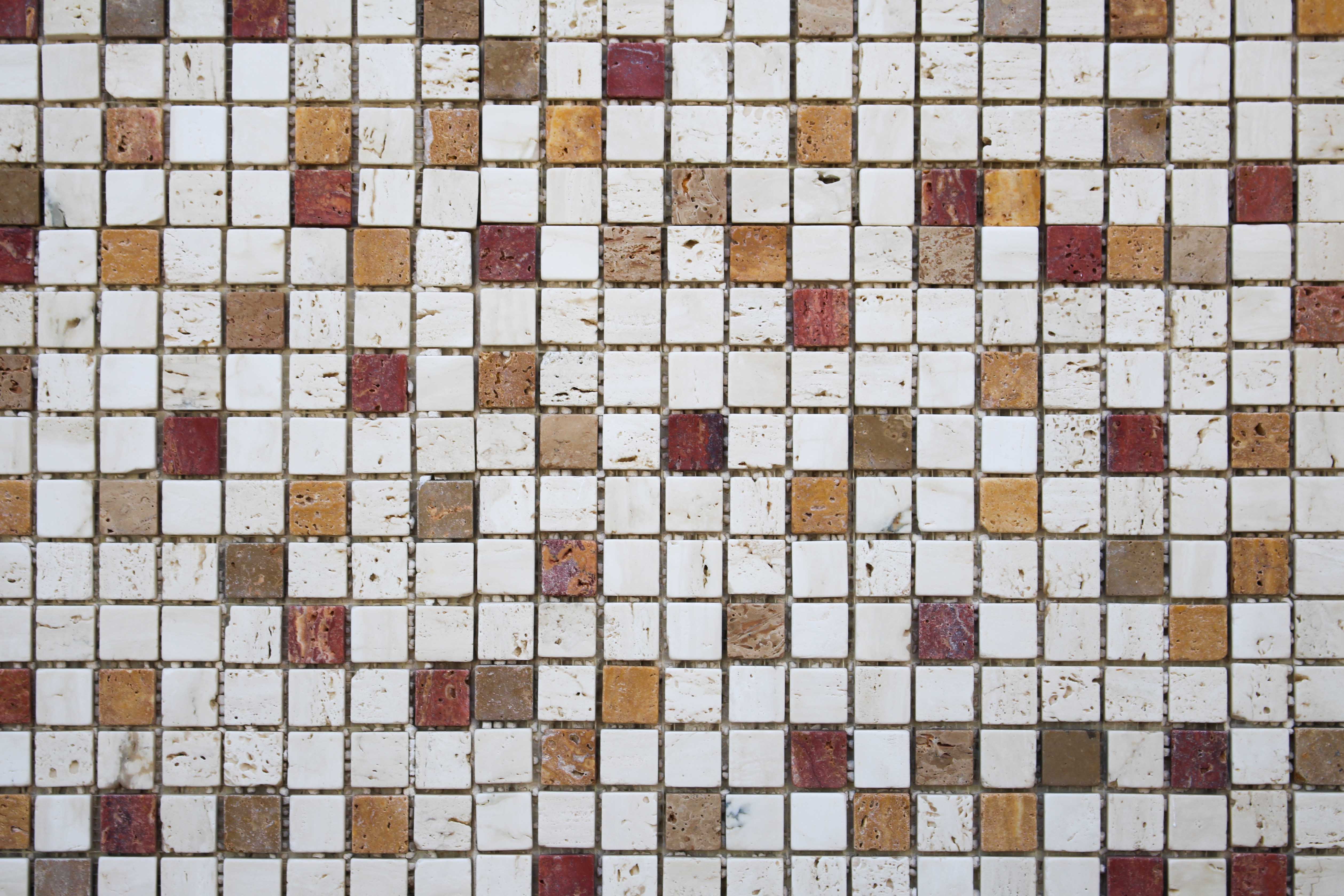 Spaccatello Marmo Mosaico Rosso Mix